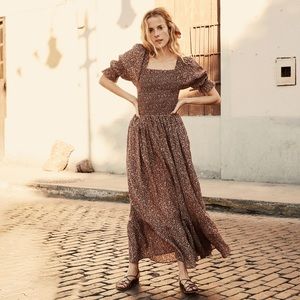 ISO Doen Colette Dress S Brown or Green